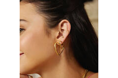  Sunny Sparkler - Créoles - Argent / GP 14 carats - 3cm